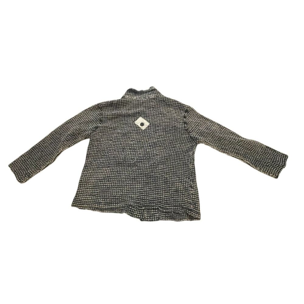 Cottagecore Patchwork Waffle Knit Button Light Ja… - image 2